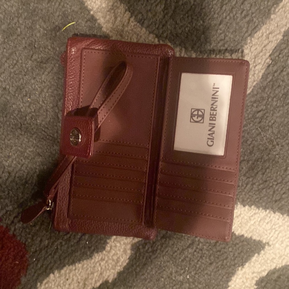 Genuine leather maroon wallet - Picture 5 of 5
